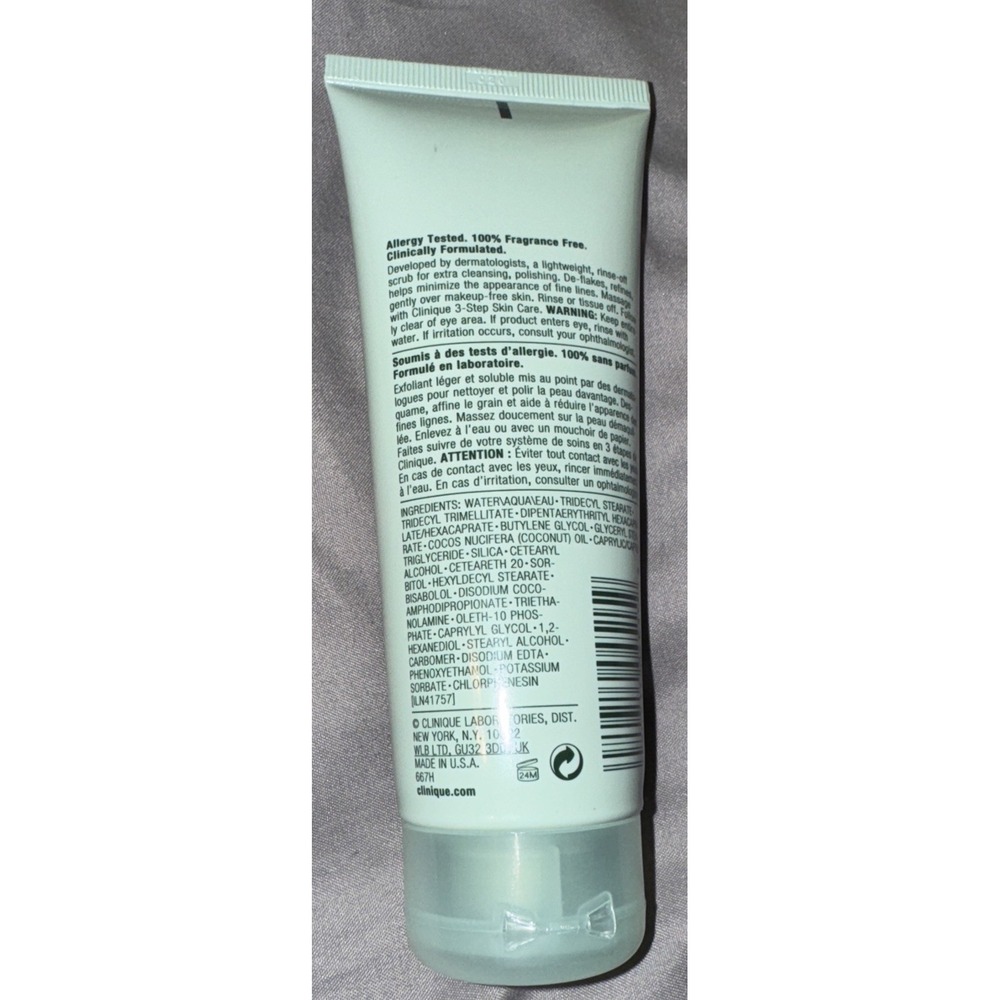 Clinique 7 Day Scrub Cream Rinse-Off Formula 3.4oz Full Size - Picture 2 of 2